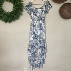 Flying Tomato floral high low dress